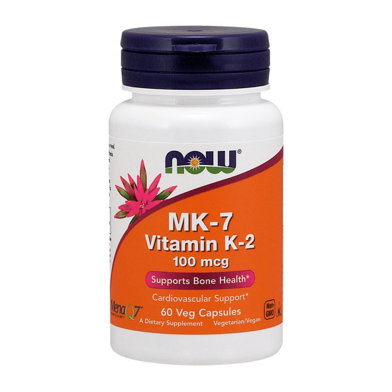 Mk7 Vitamin K-2 100 mcg (60 Capsulas Vegetales) NOW FOODS