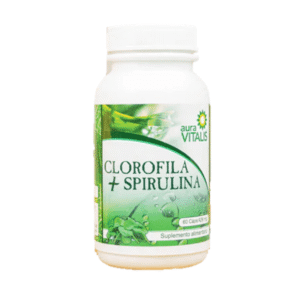Clorofila + Spirulina 426 mg (60 Capsulas) AURA VITALIS