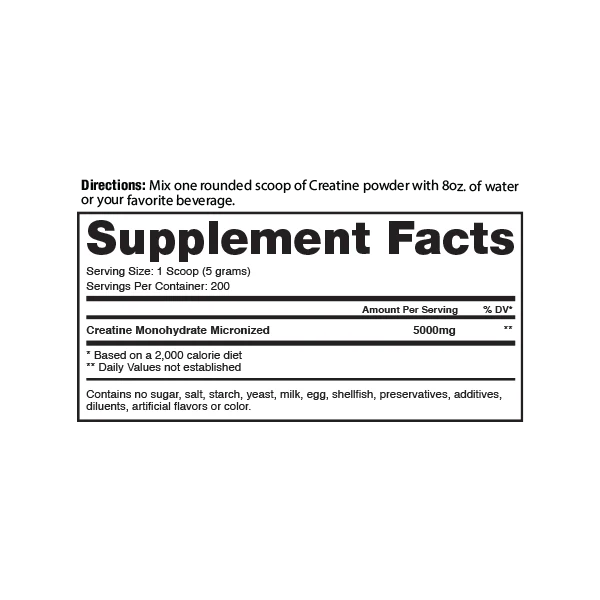 Creatine Monohydrate 1 Kilo DRAGON PHARMA - Imagen 2