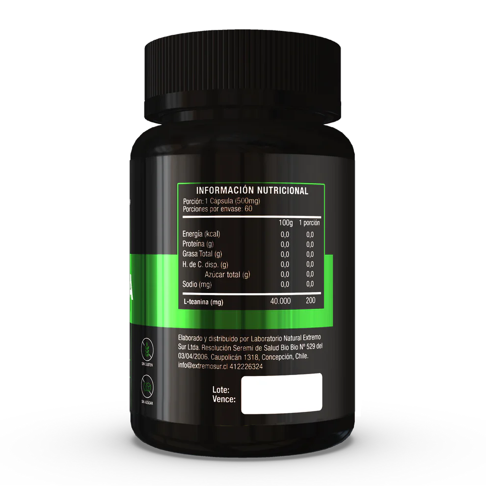 L-Teanina 60 Capsulas EXTREMO SUR - Imagen 2