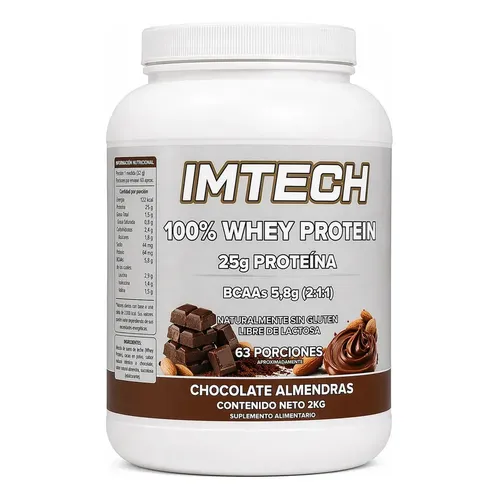 100% Whey Protein 5lbs Chocolate Almedra IMTECH